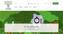 Desktop Screenshot of lagrangelibrary.org